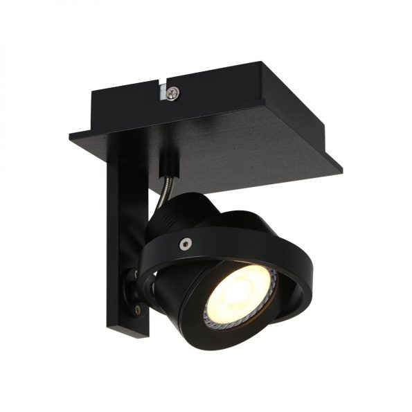 Industrielle Deckenleuchte Quatro Schwarz – Bild 2