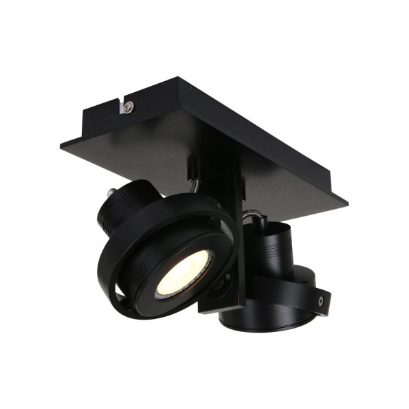 Industrielle Deckenleuchte Quatro Schwarz