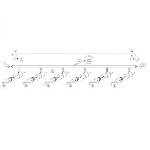 Industrielle Deckenleuchte Natasja LED Stahl – Bild 6