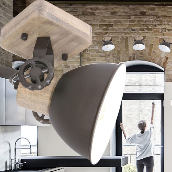 Industrielle Spot Gearwood Anthrazit – Bild 3
