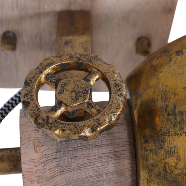 Industrielle Spot Gearwood Bronze – Bild 3