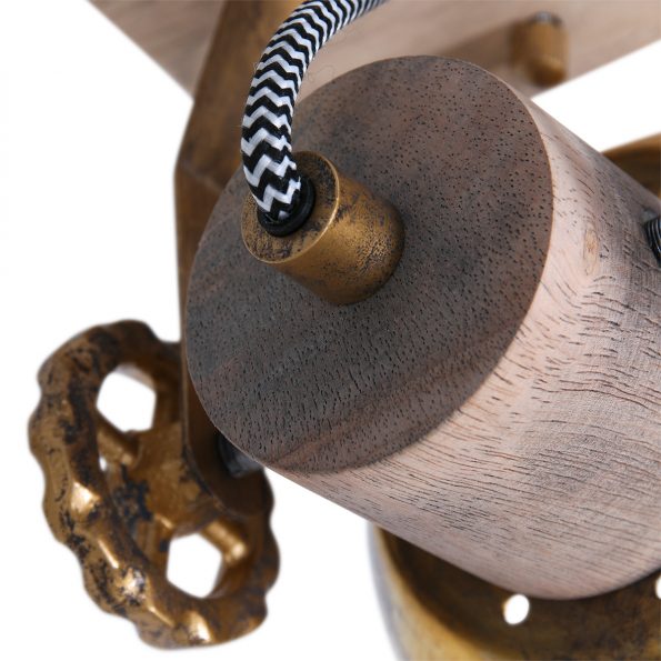 Industrielle Spot Gearwood Bronze – Bild 4