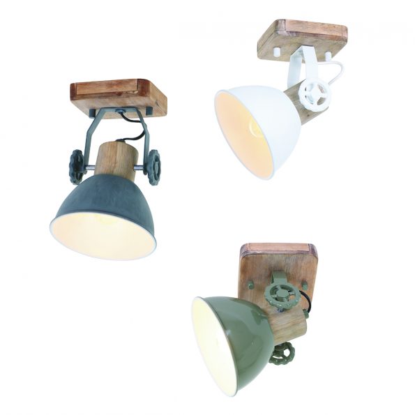 Industrielle Spot Gearwood Grün – Bild 3