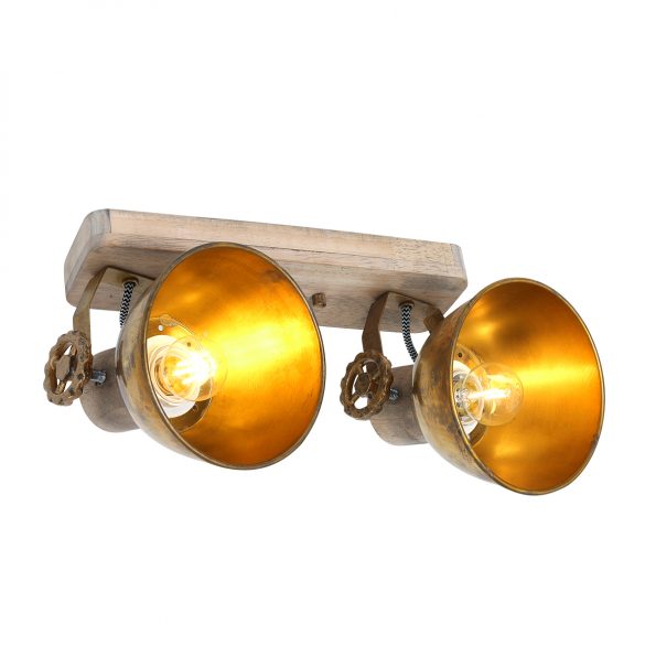 Industrielle Spot Gearwood Bronze – Bild 2