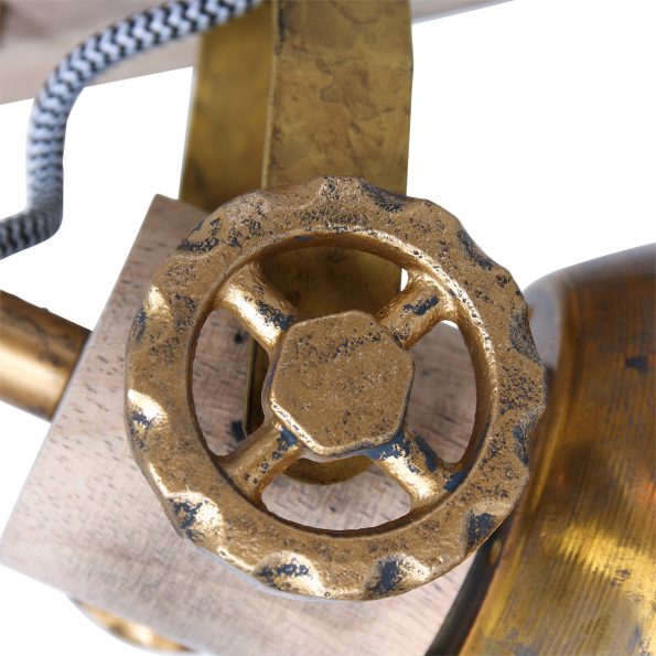 Industrielle Spot Gearwood Bronze – Bild 3