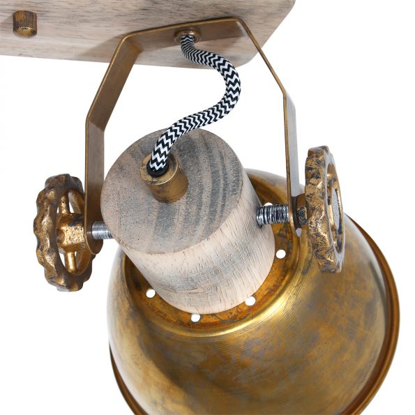 Industrielle Spot Gearwood Bronze – Bild 4