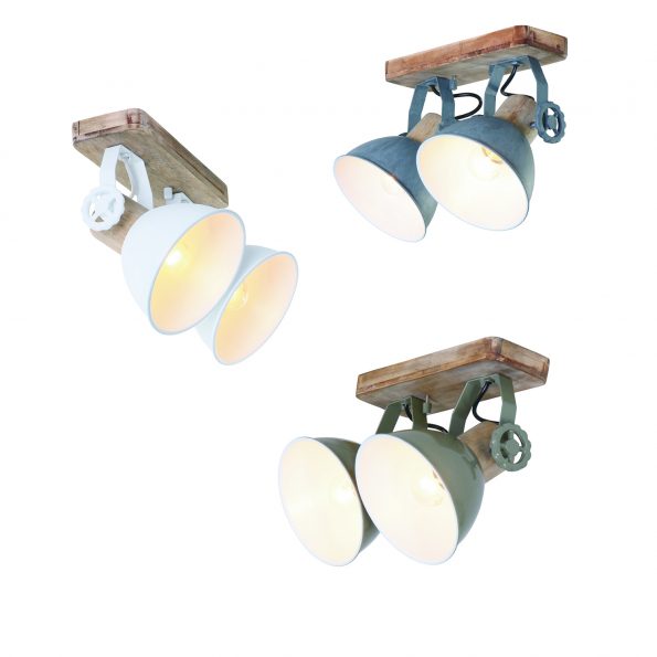 Industrielle Spot Gearwood Grün – Bild 3