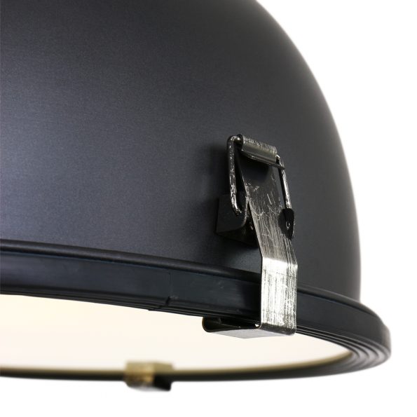 Industrielle Pendelleuchte Bikkel Schwarz Ø 32 Cm – Bild 3