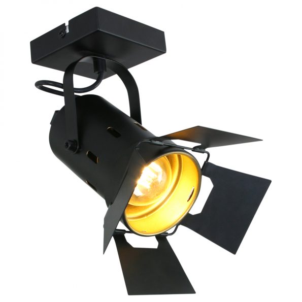 Industrielle Spot Carree Schwarz