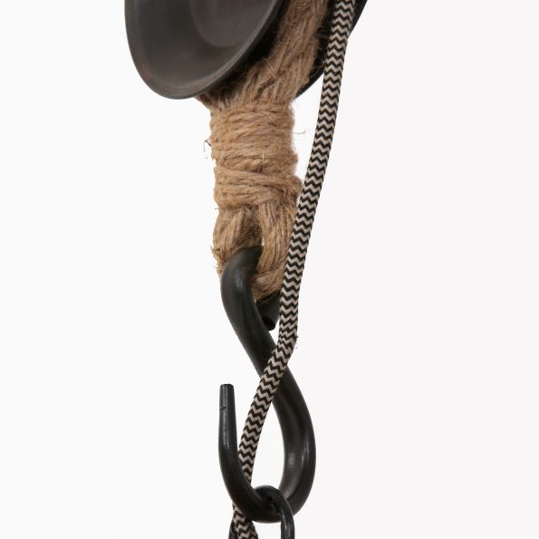 Industrielle Pendelleuchte Liberty Bell Holz Ø 40 Cm – Bild 10
