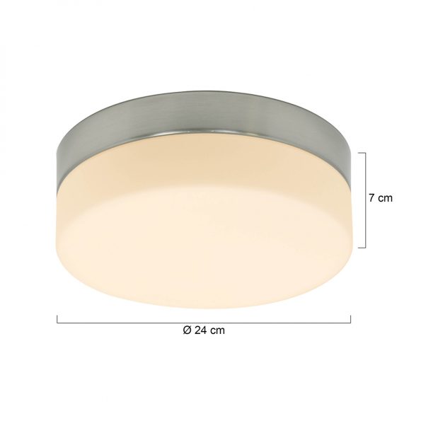 Industrielle Deckenleuchte Ikaro Stahl Ø 24 Cm – Bild 5