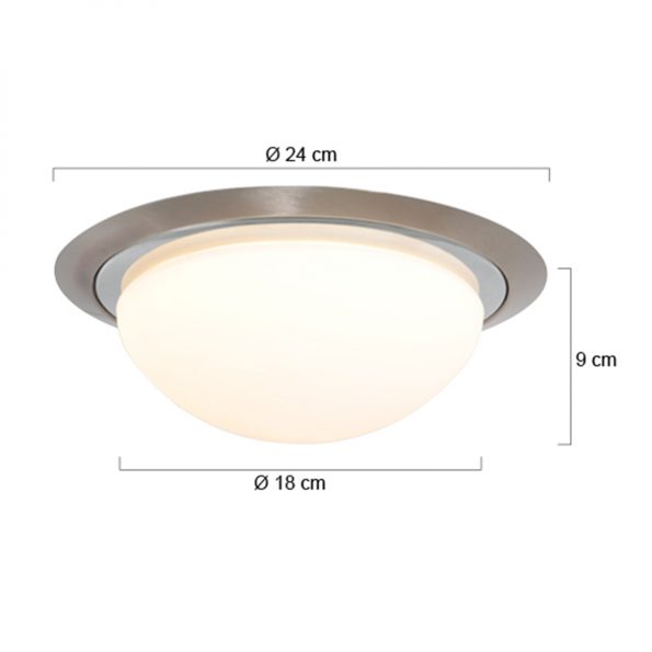 Industrielle Deckenleuchte Ikaro Stahl Ø 24 Cm – Bild 6