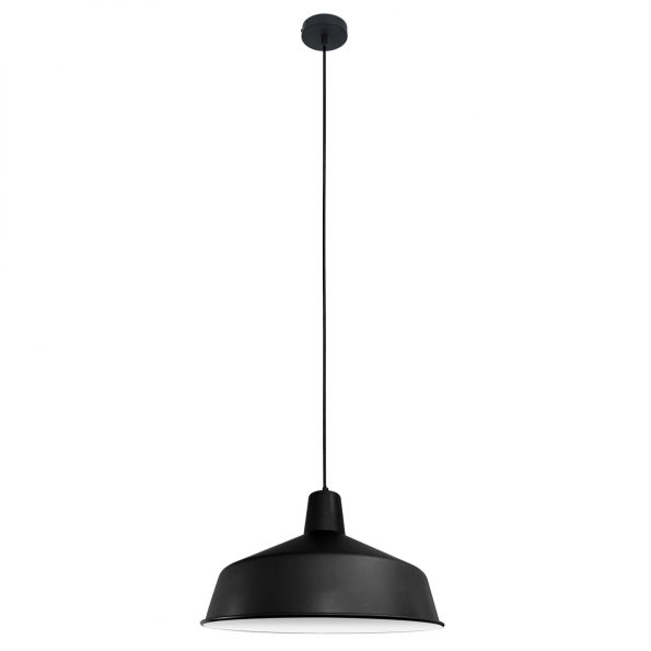 Industrielle Pendelleuchte Blackmoon Schwarz Ø 40 Cm – Bild 10