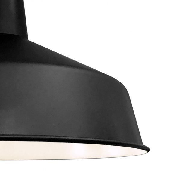 Industrielle Pendelleuchte Blackmoon Schwarz Ø 40 Cm – Bild 4