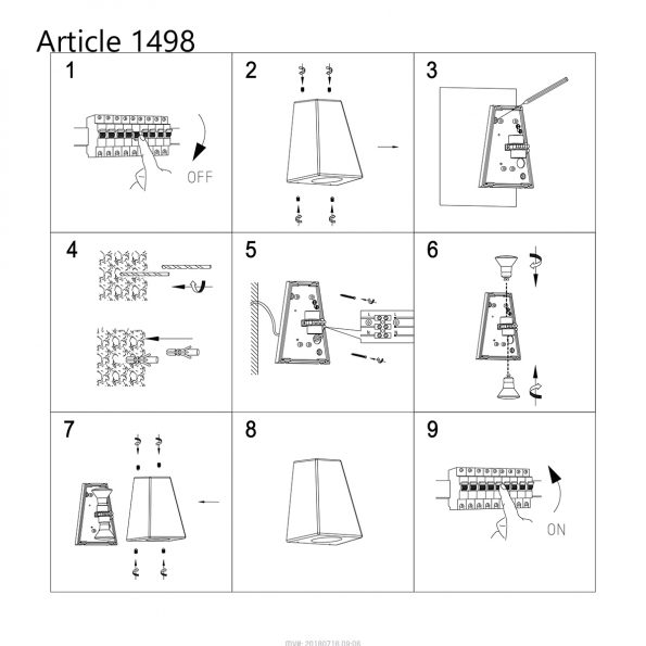 Industrielle Außenleuchte Buitenlampen Schwarz – Bild 9