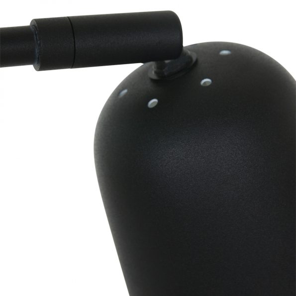 Industrie Tischlampe Salomo Schwarz – Bild 4