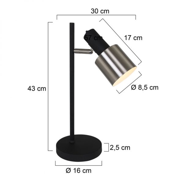 Design Tischlampe Fjordgard Stahl – Bild 8