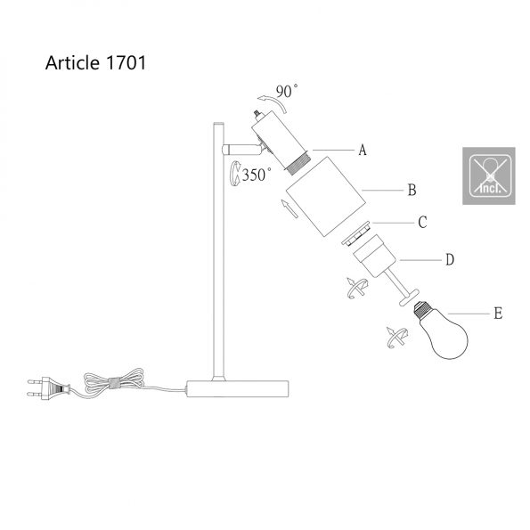 Design Tischlampe Fjordgard Stahl – Bild 9