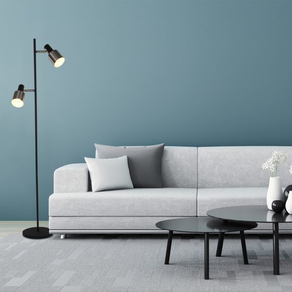 Industrielle Stehlampe Fjorgard Schwarz Ø 25 Cm – Bild 4