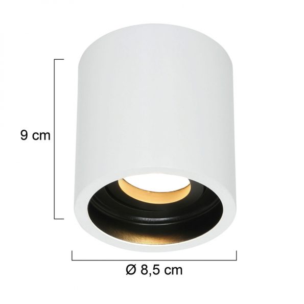 Industrielle Spot Pelite Spot Weiß Ø 8,5 Cm – Bild 6