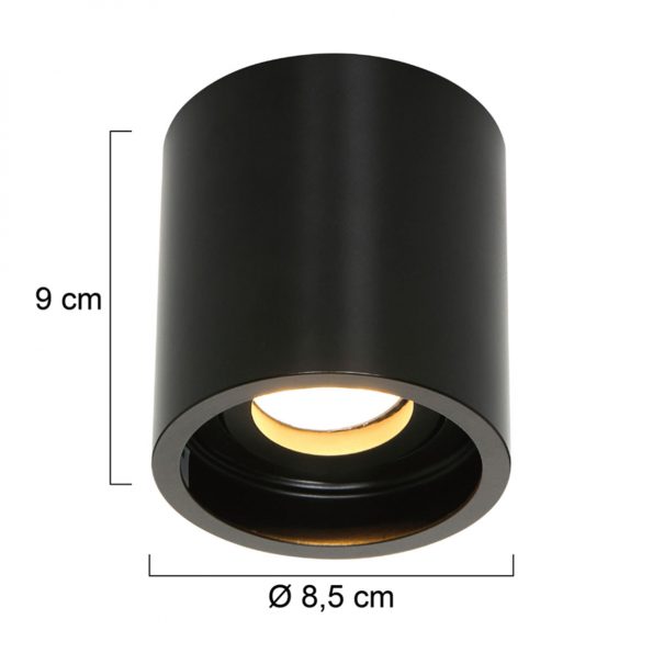Industrielle Spot Pelite Spot Schwarz Ø 8,5 Cm – Bild 7