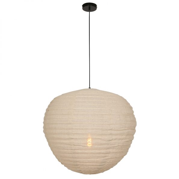Industrielle Pendelleuchte Bangalore Beige Ø 70 Cm – Bild 2