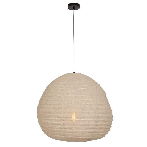 Industrielle Pendelleuchte Bangalore Beige Ø 70 Cm – Bild 5