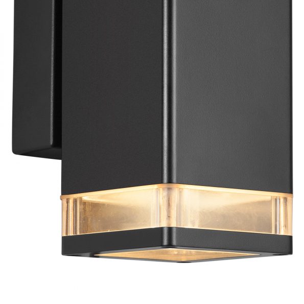 Industrielle Wandlampe Elm Schwarz – Bild 5