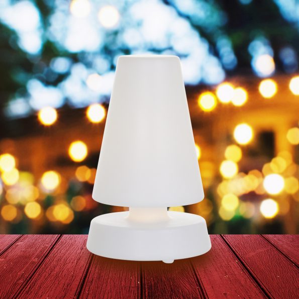 Industrie Tischlampe Catching Light Weiß – Bild 4