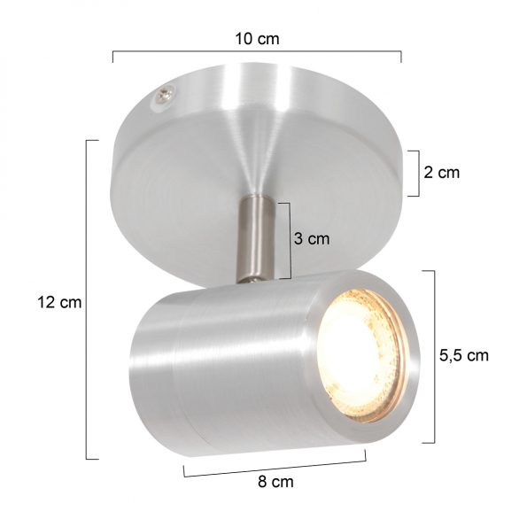 Industrielle Spot Upround LED Stahl Ø 10 Cm – Bild 6