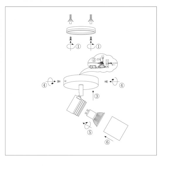 Industrielle Spot Upround LED Stahl Ø 10 Cm – Bild 7