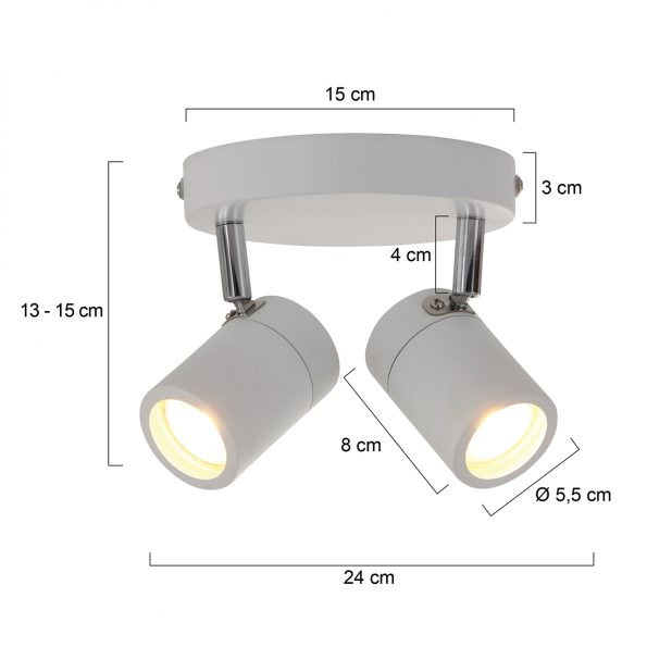Industrielle Spot Upround LED Weiß Ø 24 Cm – Bild 6