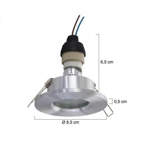 Industrielle Spot Pelite Spot Stahl Ø 8,5 Cm – Bild 6