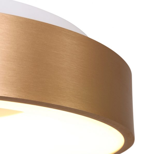 Industrielle Deckenleuchte Ringlede Gold Ø 48 Cm – Bild 4