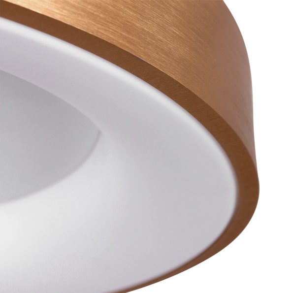 Industrielle Deckenleuchte Ringlede Gold Ø 48 Cm – Bild 6