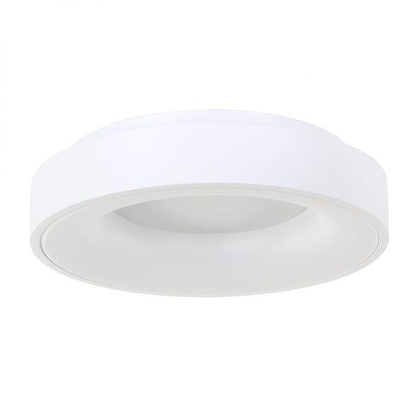 Industrielle Deckenleuchte Ringlede Weiß Ø 48 Cm – Bild 2