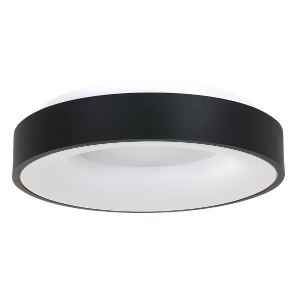 Industrielle Deckenleuchte Ringlede Schwarz Ø 48 Cm – Bild 2
