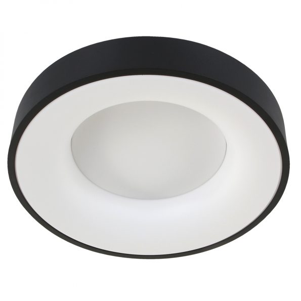Industrielle Deckenleuchte Ringlede Schwarz Ø 48 Cm – Bild 12