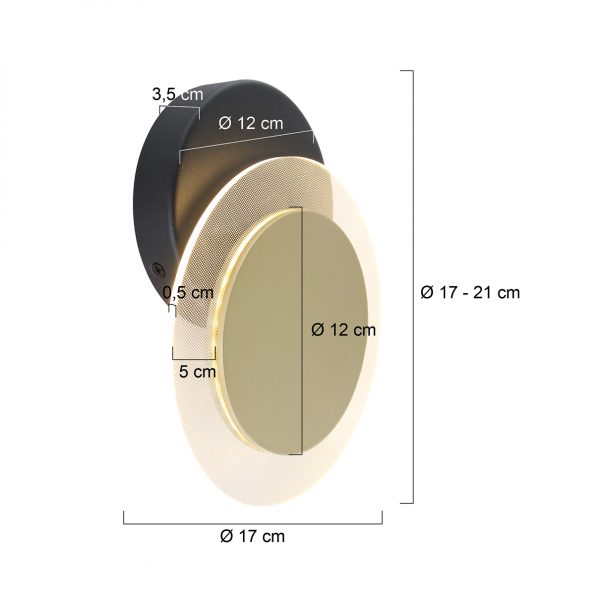 Industrielle Deckenlampe Eclipse Gold – Bild 7