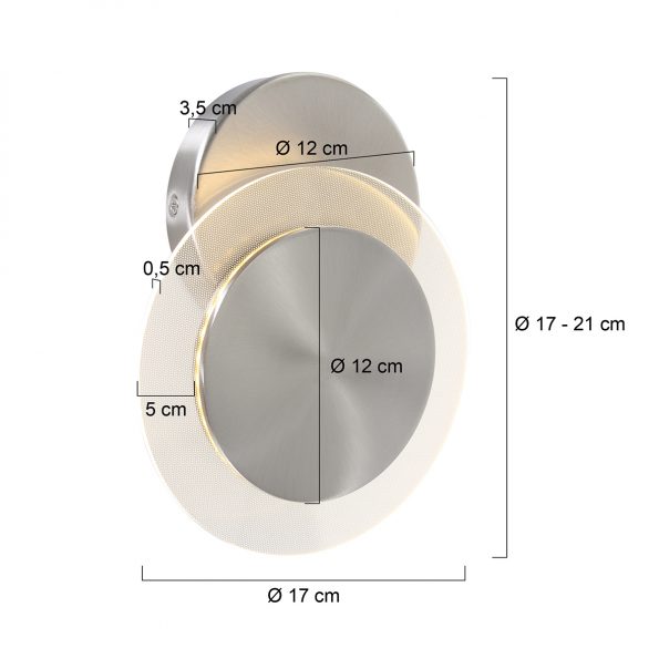 Industrielle Wandleuchte Lido Stahl Ø 17 Cm – Bild 7