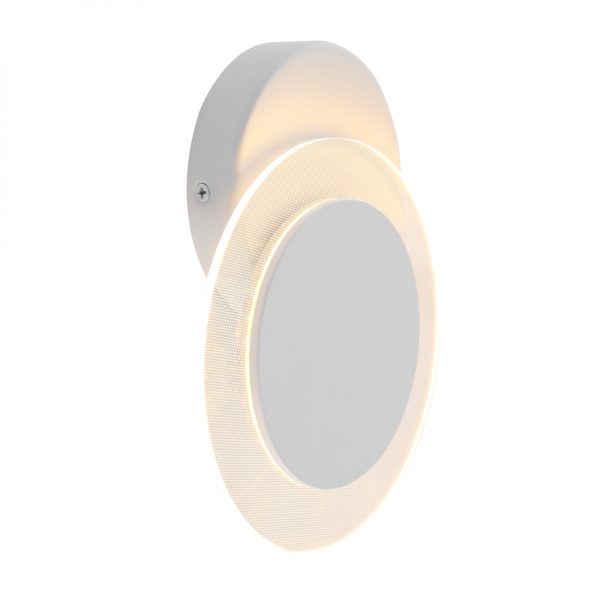 Industrielle Wandleuchte Lido Weiß Ø 17 Cm – Bild 2