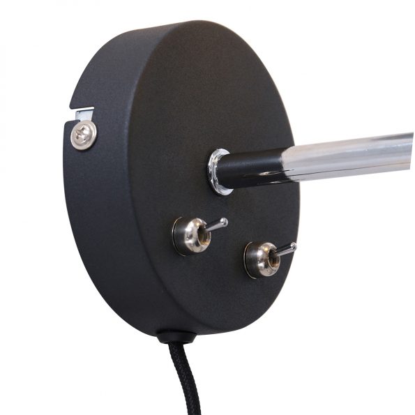 Industrielle Wandleuchte Fastlåst Schwarz – Bild 10