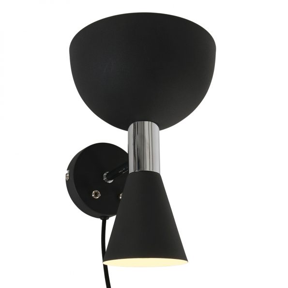 Industrielle Wandlampe Schwarz-2571ZW