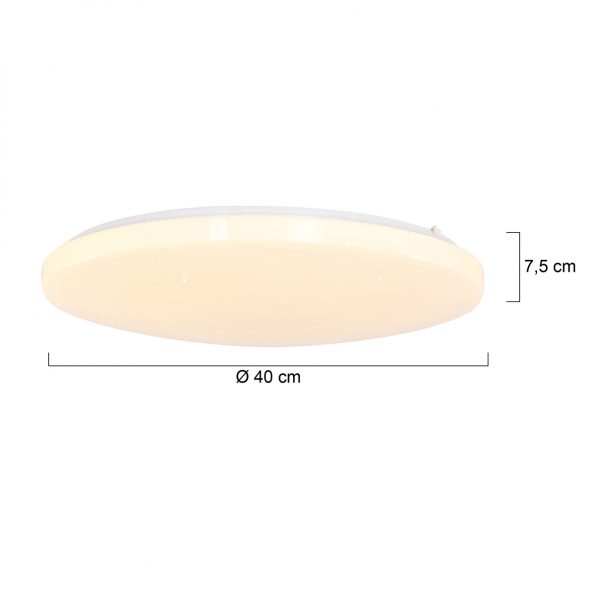Industrielle Deckenleuchte Stjerne Weiß Ø 40 Cm – Bild 8