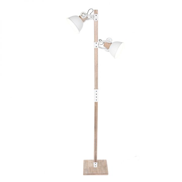 Industrie Stehlampe Weiß-2666W