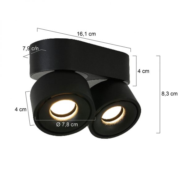 Industrielle Spot Fez Black Schwarz – Bild 7