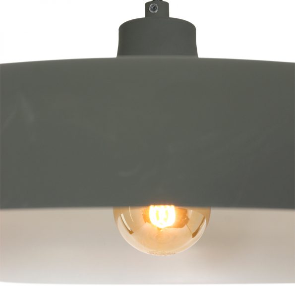Industrielle Pendelleuchte Krisip Grau Ø 50 Cm – Bild 3