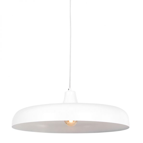 Industrielle Pendelleuchte Krisip Weiß Ø 50 Cm – Bild 8