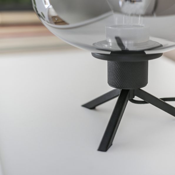 Industrielle Tischlampe Reflexion Schwarz Ø 22 Cm – Bild 15