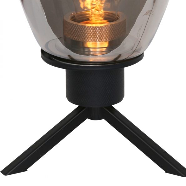 Industrielle Tischlampe Reflexion Schwarz Ø 15 Cm – Bild 6